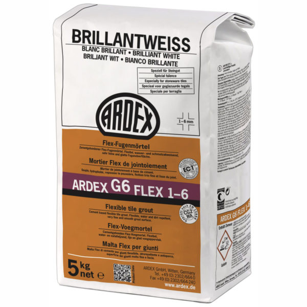 Ardex Fugenmörtel G6 Flex brillantweiss 5 kg